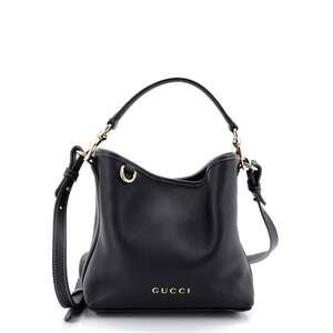 Gucci Emblem Bucket Bag Leather Small #233331G21B
